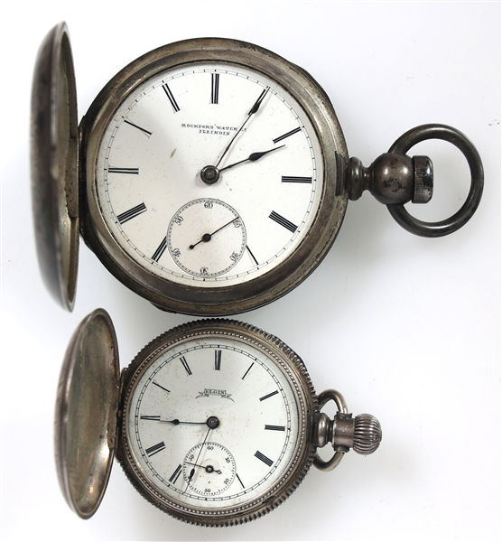 .900 SILVER CASE POCKET WATCHES - FOR PARTS OR REPAIRS