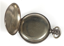.900 SILVER CASE POCKET WATCHES - FOR PARTS OR REPAIRS