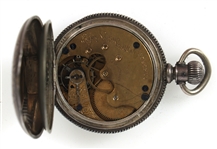 .900 SILVER CASE POCKET WATCHES - FOR PARTS OR REPAIRS