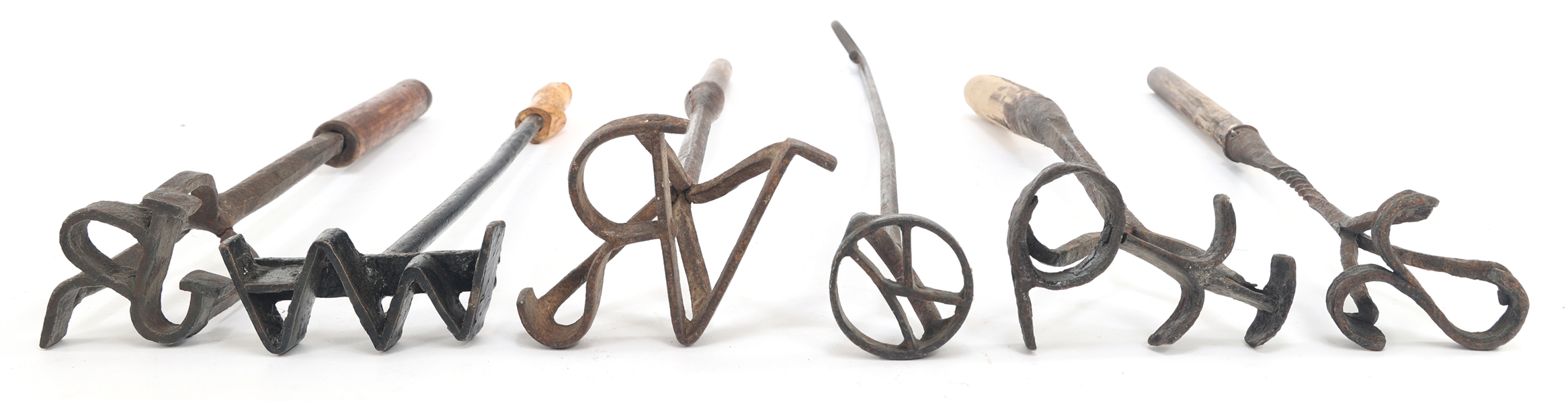 BRANDING IRONS - LOT OF 6
