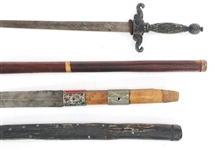 HATCHET, AXE, SPEAR HEAD, & SWORD