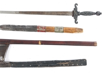 HATCHET, AXE, SPEAR HEAD, & SWORD