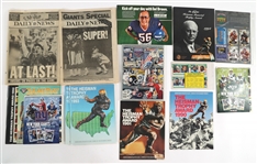 FOOTBALL EPHEMERA LOT - PROGRAMS, MAGAZINES & CARDS