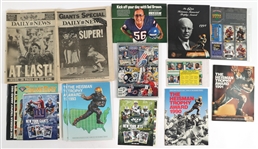 FOOTBALL EPHEMERA LOT - PROGRAMS, MAGAZINES & CARDS