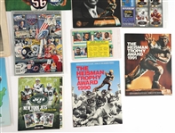 FOOTBALL EPHEMERA LOT - PROGRAMS, MAGAZINES & CARDS