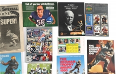 FOOTBALL EPHEMERA LOT - PROGRAMS, MAGAZINES & CARDS