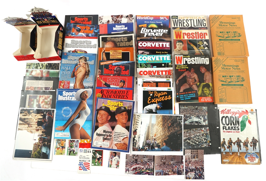 U.S. SPORTS EPHEMERA - PUBLICATIONS & PHOTOS