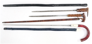 CANE SWORDS - LOT OF THREE