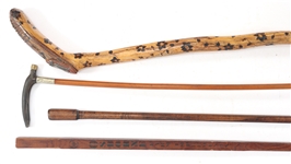 WALKING STICKS & CANE - LOT OF 6