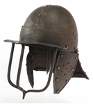 VICTORIAN ERA PRODUCTION OF BRITISH TRI-BAR HELMET