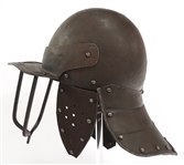 VICTORIAN ERA PRODUCTION OF BRITISH TRI-BAR HELMET