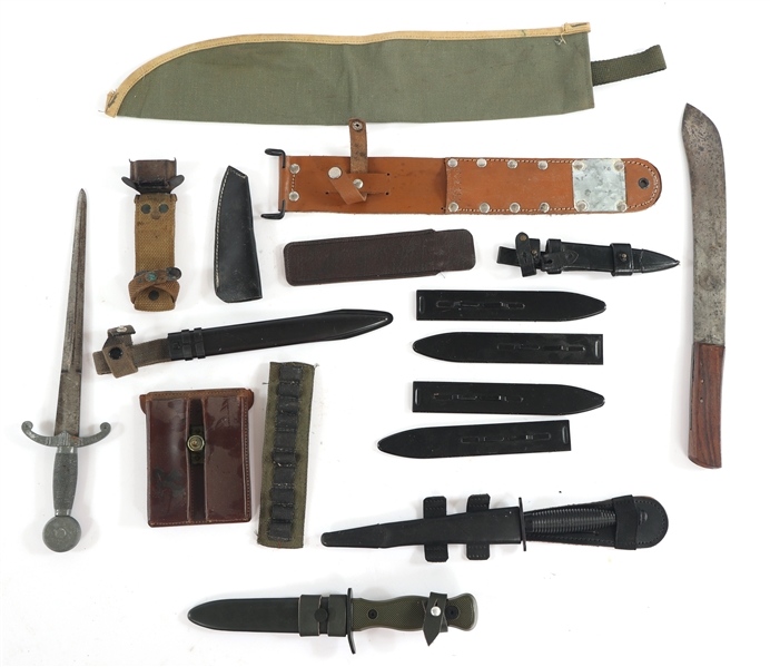 EDGED WEAPONS BONANZA - MACHETE, DAGGERS, & SHEATHS