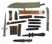 EDGED WEAPONS BONANZA - MACHETE, DAGGERS, & SHEATHS