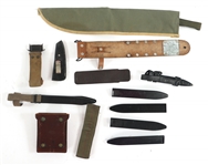 EDGED WEAPONS BONANZA - MACHETE, DAGGERS, & SHEATHS