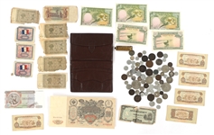 LATE 19TH TO MID 20TH CENTURY WORLD CURRENCY AND COINS