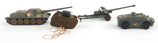 TOY TANKS - LOT OF FOUR