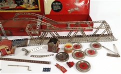GILBERT ERECTOR SET - PARTS AND BOXES 