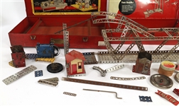 GILBERT ERECTOR SET - PARTS AND BOXES 