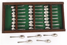 WM ROGERS MFG CO. SILVERPLATE U.S. PRESIDENT SPOONS