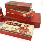 GILBERT ERECTOR SETS - LOT OF 9