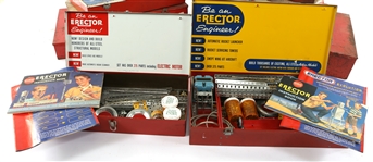 GILBERT ERECTOR SETS - LOT OF 9