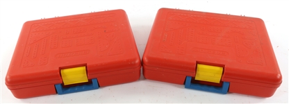 MECCANO ERECTOR SET PLASTIC CASES - LOT OF 2