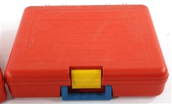 MECCANO ERECTOR SET PLASTIC CASES - LOT OF 2
