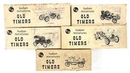 HUDSON MINIATURE OLD TIMER CAR KITS - LOT OF 5