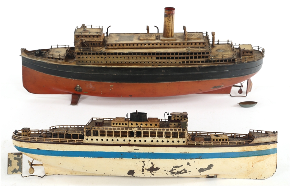 MODEL PASSENGER STEAM BOATS - LOT OF TWO 