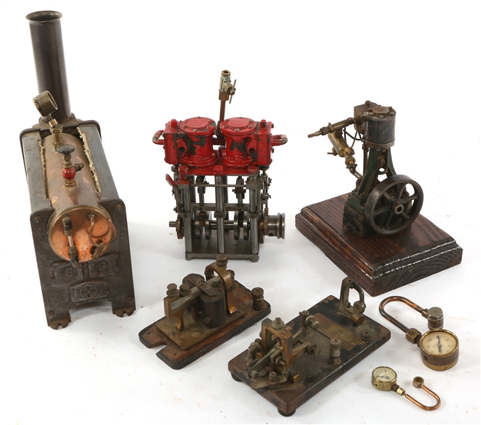 STEAM ENGINE, BOILER, MORSE CODE SENDER