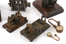 STEAM ENGINE, BOILER, MORSE CODE SENDER