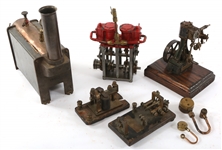 STEAM ENGINE, BOILER, MORSE CODE SENDER