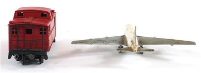 TRANSIT SYSTEM MEMORABILIA - MODEL PLANE, TRAIN, & PIN