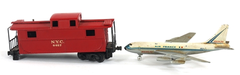 TRANSIT SYSTEM MEMORABILIA - MODEL PLANE, TRAIN, & PIN