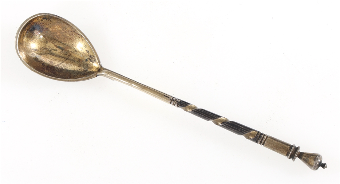 RUSSIAN .875 SILVER DEMITASSE SPOON