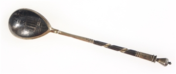 RUSSIAN .875 SILVER DEMITASSE SPOON