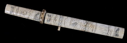 JAPANESE TANTO - BONE COVERED 