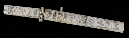 JAPANESE TANTO - BONE COVERED 
