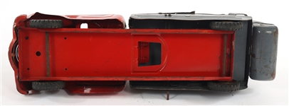 MODEL TRAIN CARS, BRITAINS FIGURINES, & TIN DUMP TRUCK
