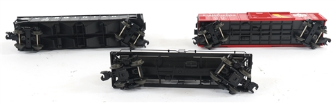 MODEL TRAIN CARS, BRITAINS FIGURINES, & TIN DUMP TRUCK