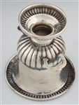 STERLING SILVER CIGAR TRAY AND MATCH HOLDER