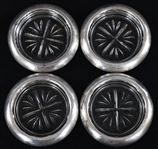 WEIGHTED STERLING SILVER COASTERS - LOT OF 16