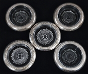 WEIGHTED STERLING SILVER COASTERS - LOT OF 16