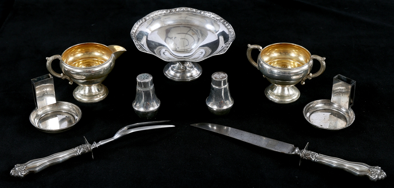 WEIGHTED STERLING SILVER SERVEWARE 