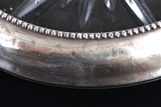 WHITING STERLING COASTERS, CANDLE HOLDER, & LIGHTER