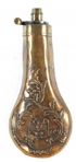 BRASS U.S. EAGLE POWDER FLASK 