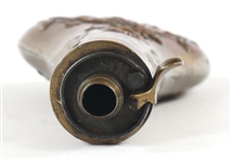 BRASS U.S. EAGLE POWDER FLASK 