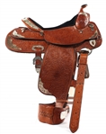 BILLY COOK TOOLED LEATHER WESTERN SADDLE 
