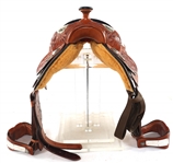 BILLY COOK TOOLED LEATHER WESTERN SADDLE 
