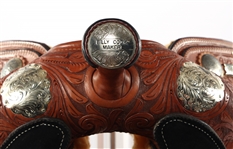 BILLY COOK TOOLED LEATHER WESTERN SADDLE 